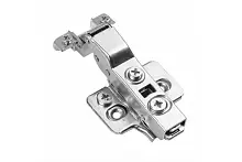 Петля SILENTO PRO ZP-SLCARALU08-3DBEO полунакладная для алюминиевых рамок без пружины с клипом, с ответной планкой H-0, с эксцентриковой регулировкой, без еврошурупа